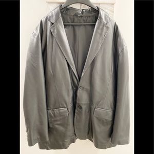 Luciano Natazzi black leather Jacket